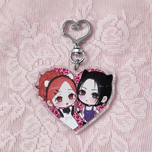 Load image into Gallery viewer, NANA duo heart Keychain
